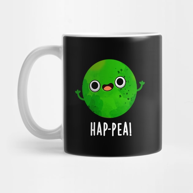 Hap-pea Cute Happy Pea Pun by punnybone